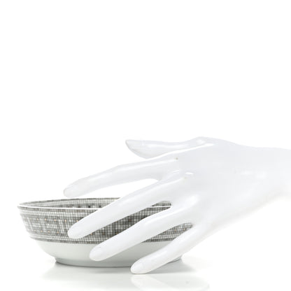 Hermes Porcelain Mosaique Au 24 Cereal Bowl Silver 2 of 8