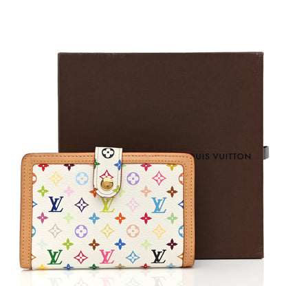 Louis Vuitton Monogram Multicolor French Purse Wallet White 8 of 8