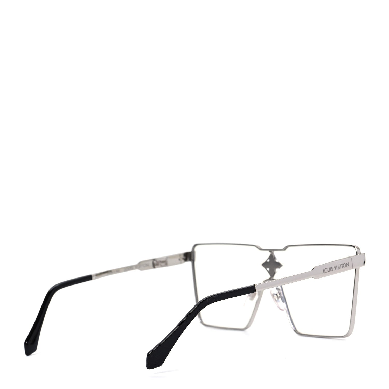 Louis Vuitton Metal Crystal Cyclone Sunglasses Z1701U Silver 4 of 8