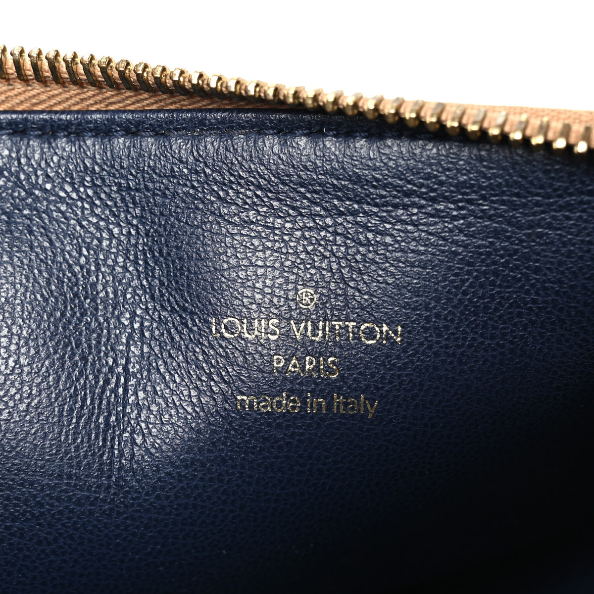Lambskin Embossed Monogram Coussin PM Camel