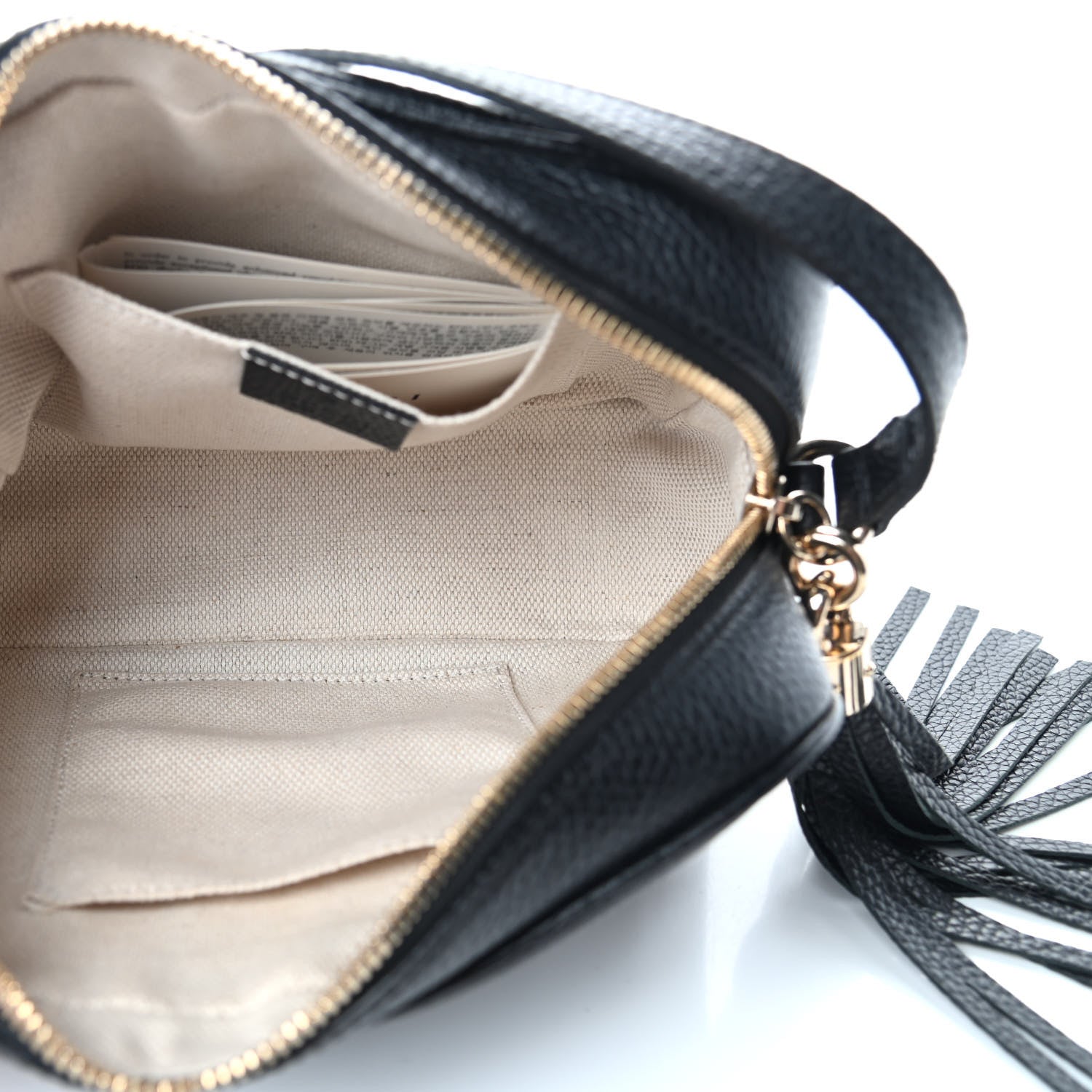 Gucci Pebbled Calfskin Small Soho Disco Bag Black 5 of 10