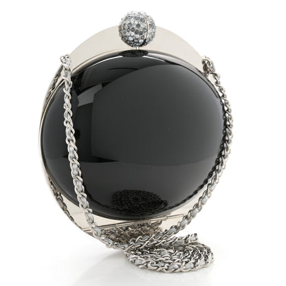 Chanel Resin Crystal CC Evening On The Moon Minaudiere Black 3 of 12