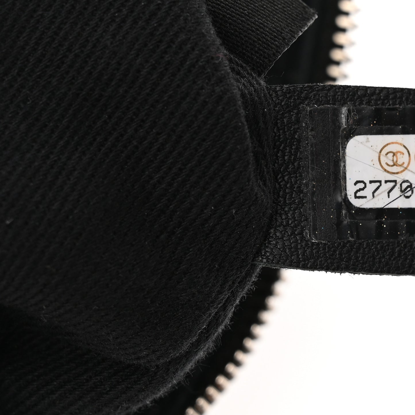 Lambskin Quilted Waist Belt Bag Black