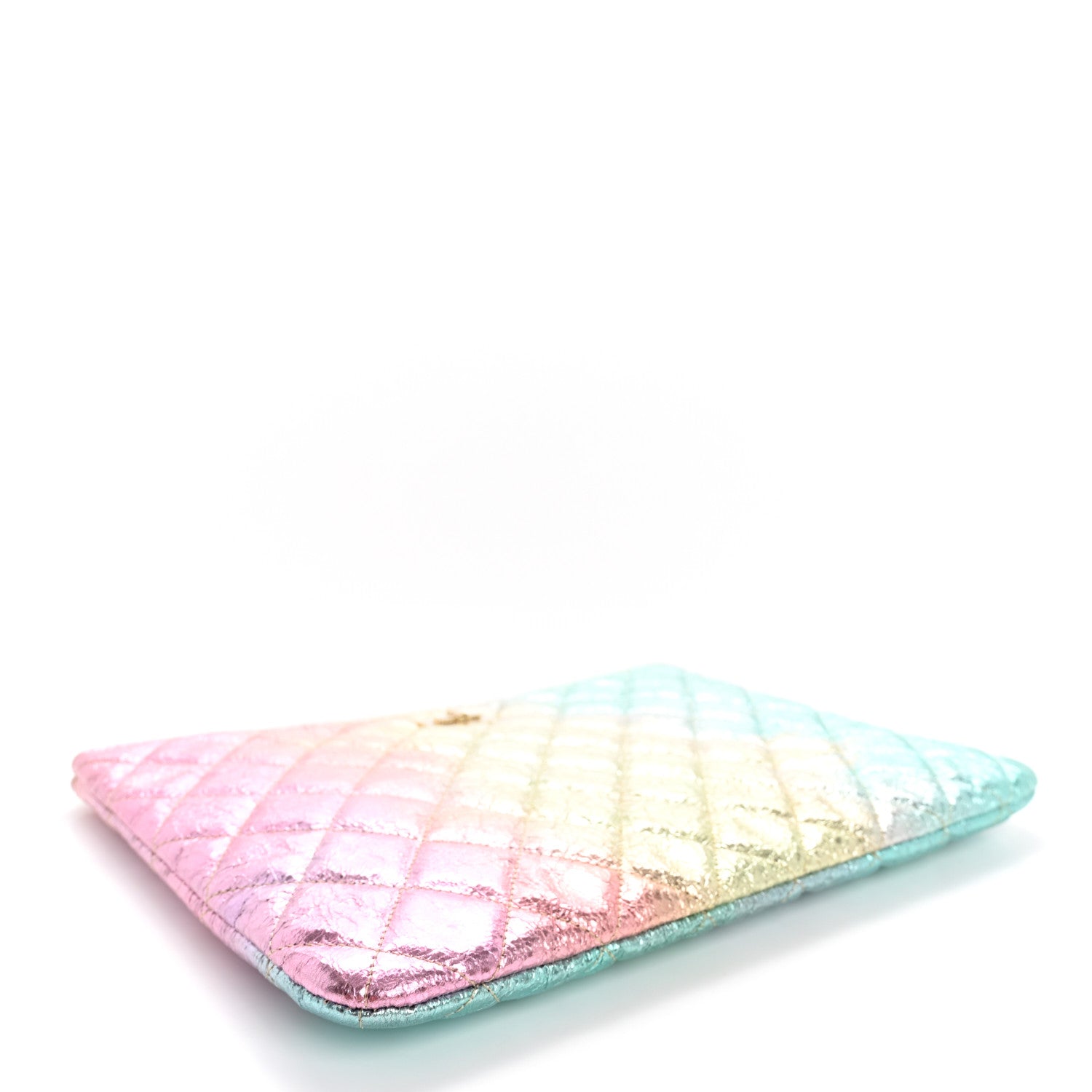 Chanel Metallic Goatskin Quilted Medium 2.55 Reissue Cosmetic Case Multicolor 4 of 7