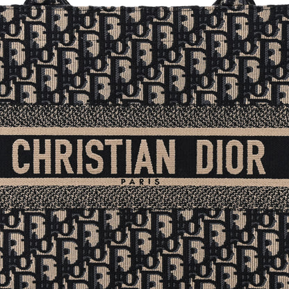 Christian Dior Oblique Medium Book Tote Blue Multicolor 8 of 12