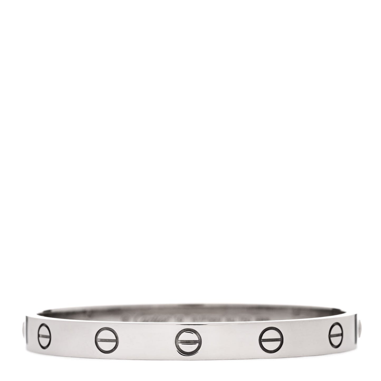 18K White Gold LOVE Bracelet 16
