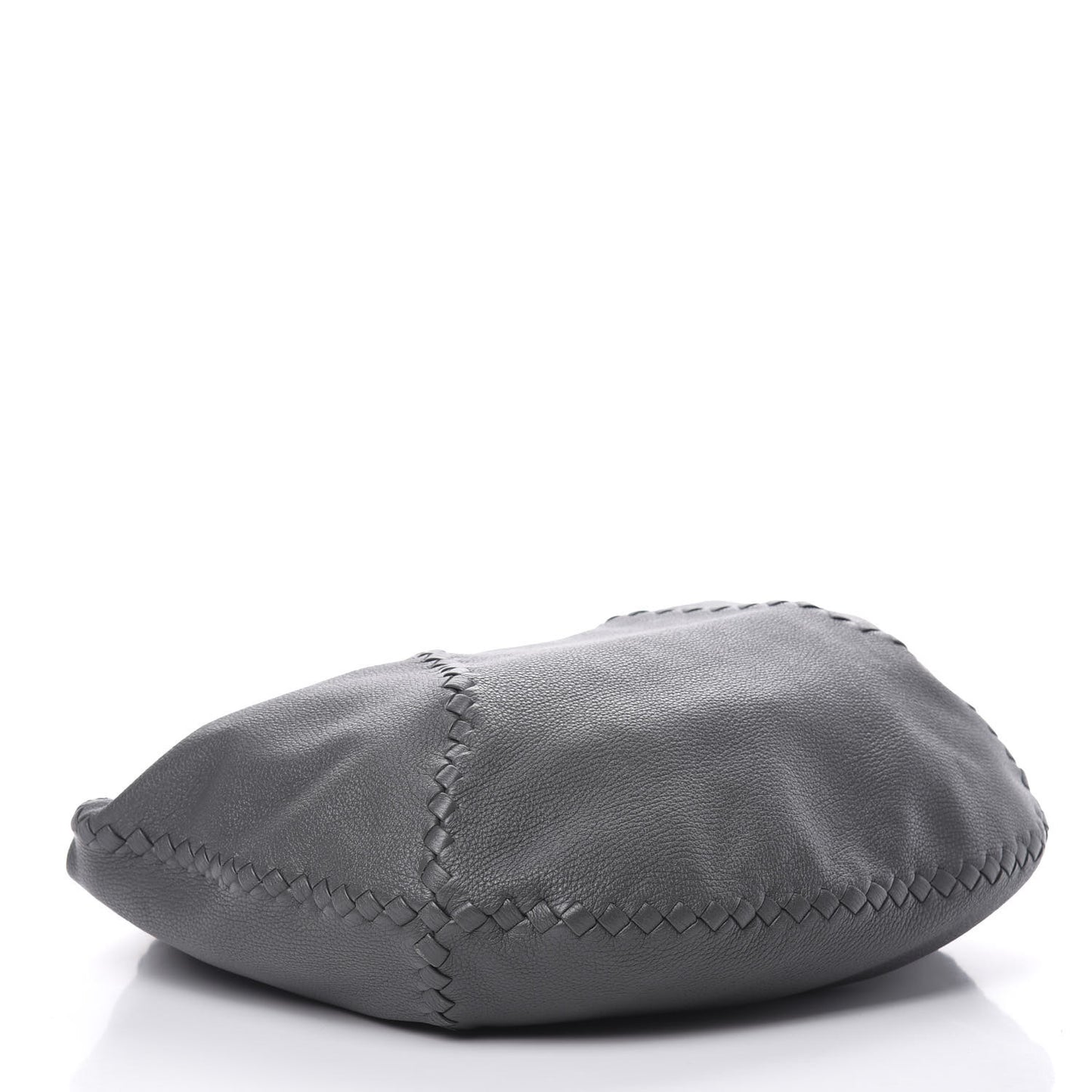 Cervo Deerskin Large Hobo Light Grey