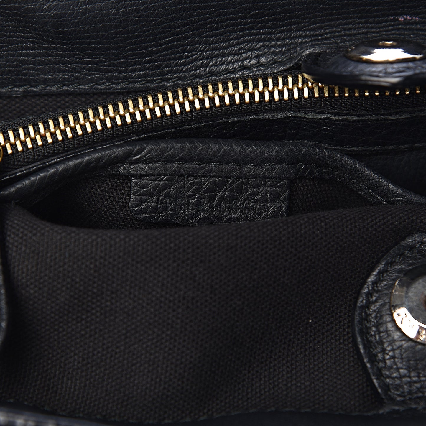 Grainy Calfskin House Check Medium Banner Tote Black