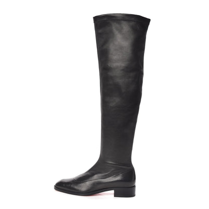 Christian Louboutin Nappa Theophila Stretch Knee High Boots 39.5 Black 1 of 7