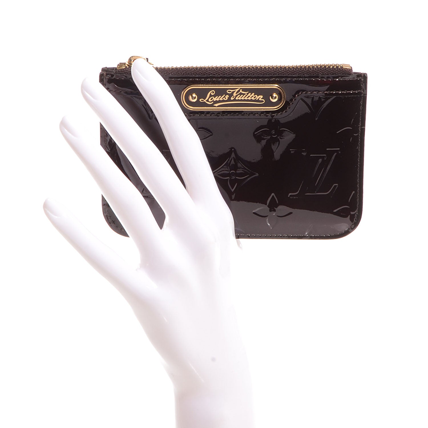 Louis Vuitton Vernis Key Pouch Amarante 2 of 7