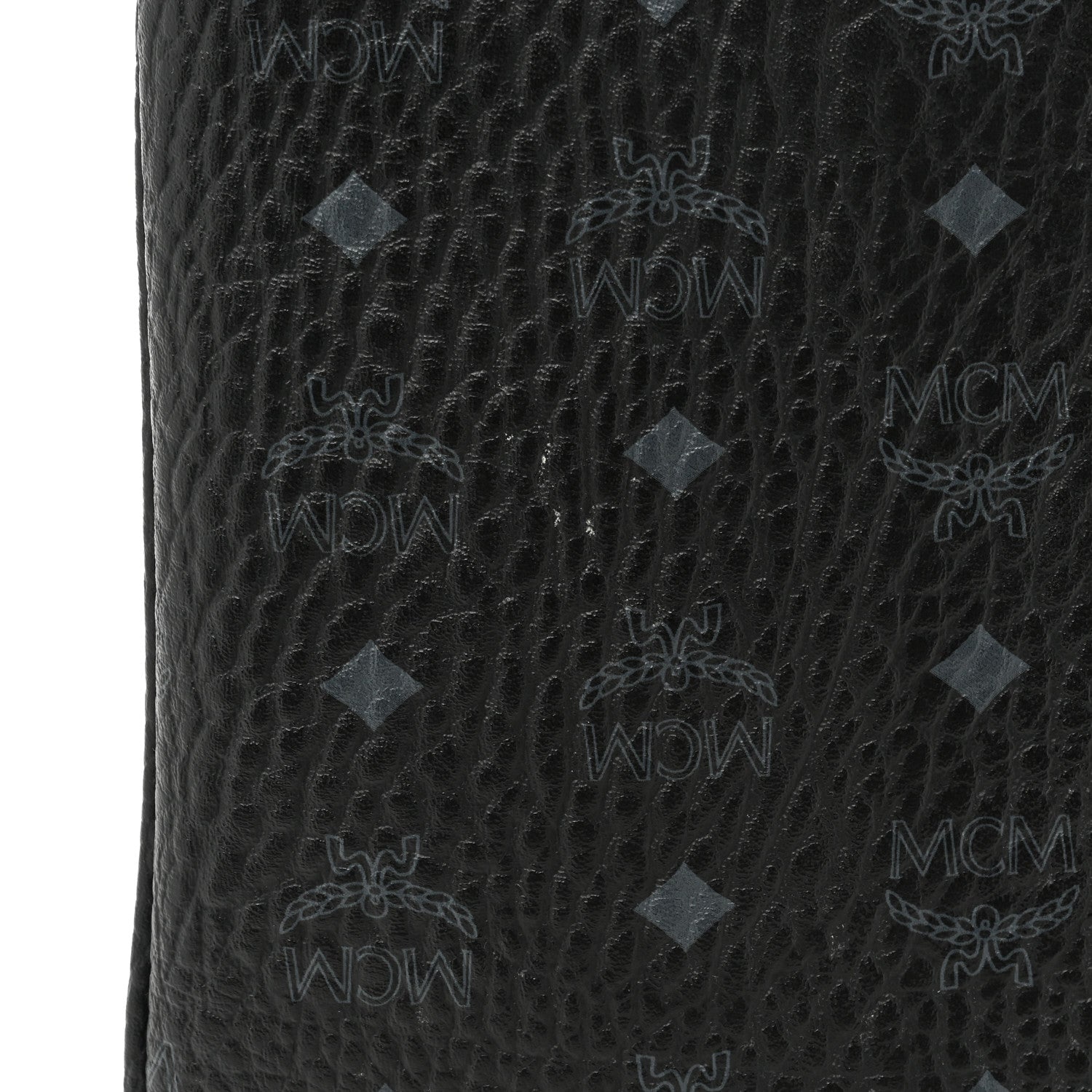 MCM Visetos Liz Shopper Tote Pouch Black 11 of 14