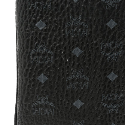 MCM Visetos Liz Shopper Tote Pouch Black 11 of 14