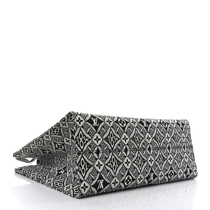 Louis Vuitton Jacquard Since 1854 Onthego GM Grey 4 of 8