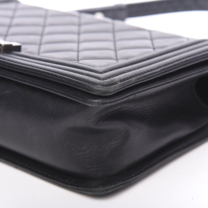 Chanel Calfskin Quilted New Medium Boy Flap Black 13 of 19