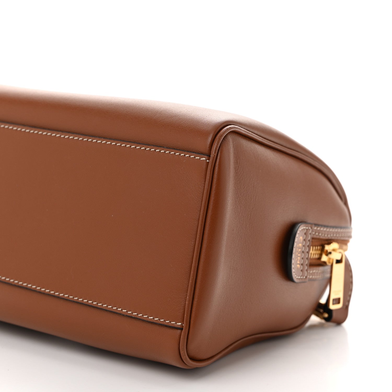Celine Smooth Calfskin Triomphe Small Boston Bag Tan 10 of 11