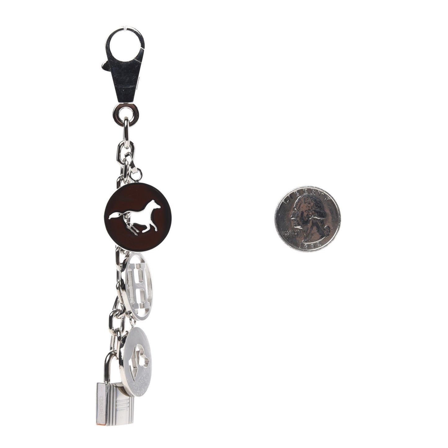 Palladium Breloque Bag Charm Silver