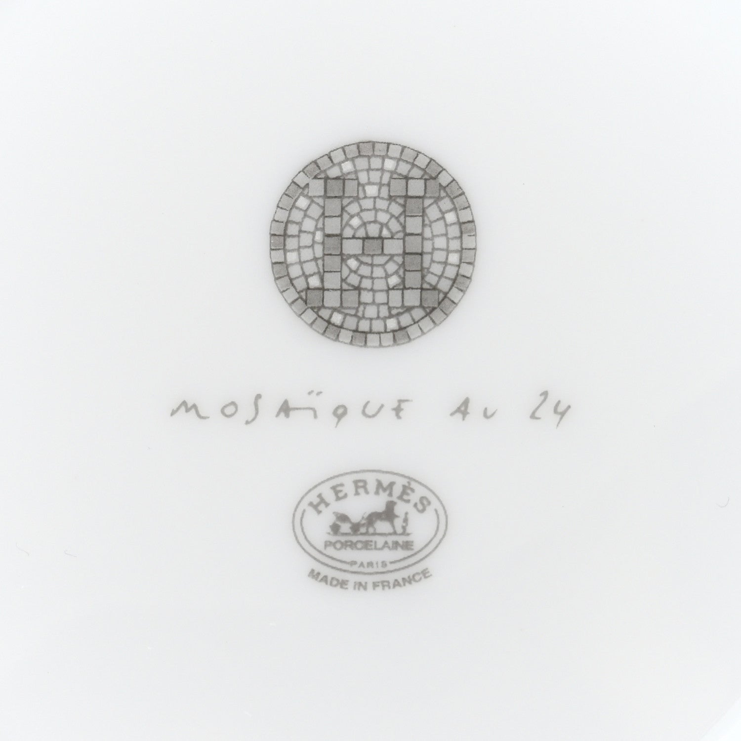Hermes Porcelain Mosaique au 24 Mug Platinum 7 of 8
