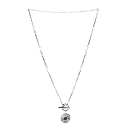 Hermes Sterling Silver Amulettes H Confettis Pendant Necklace 3 of 7