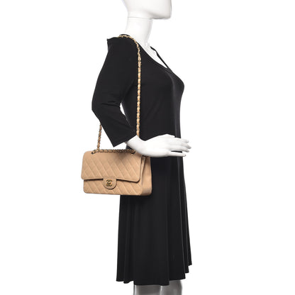 Chanel Caviar Quilted Medium Double Flap Beige Clair 2 of 12