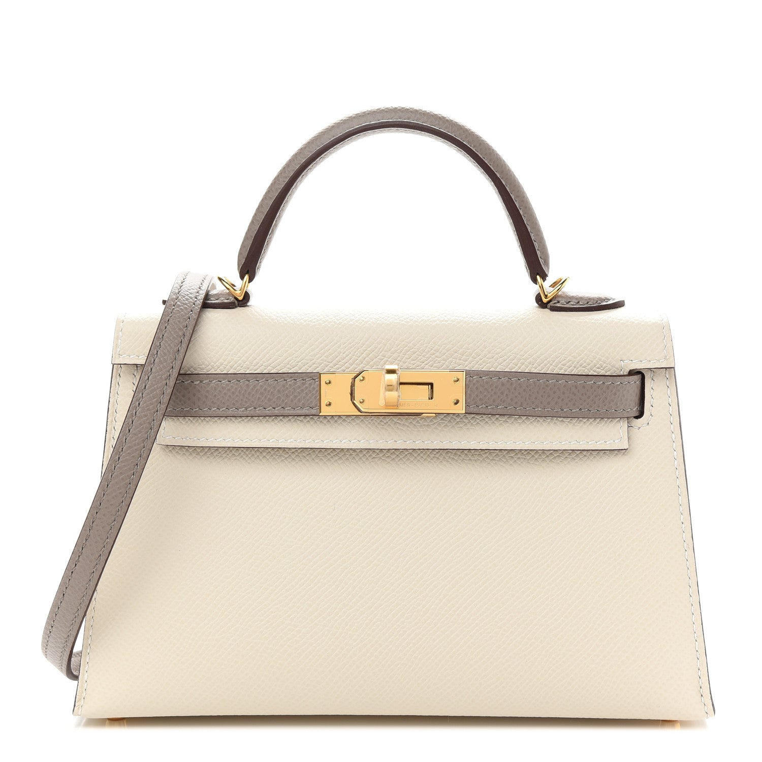 Hermes Epsom Mini Horseshoe Kelly Sellier 20 Craie Gris Asphalte 1 of 9