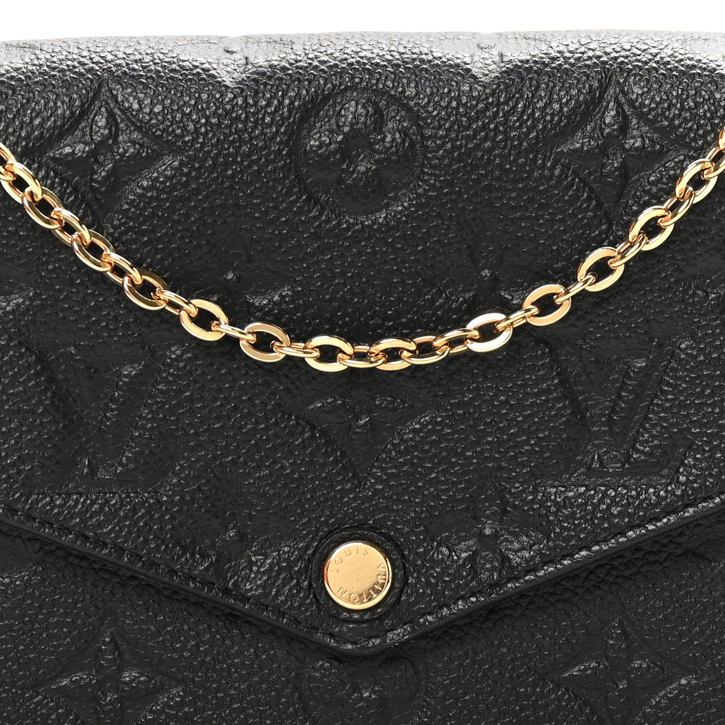 Empreinte Pochette Felicie Chain Wallet Black