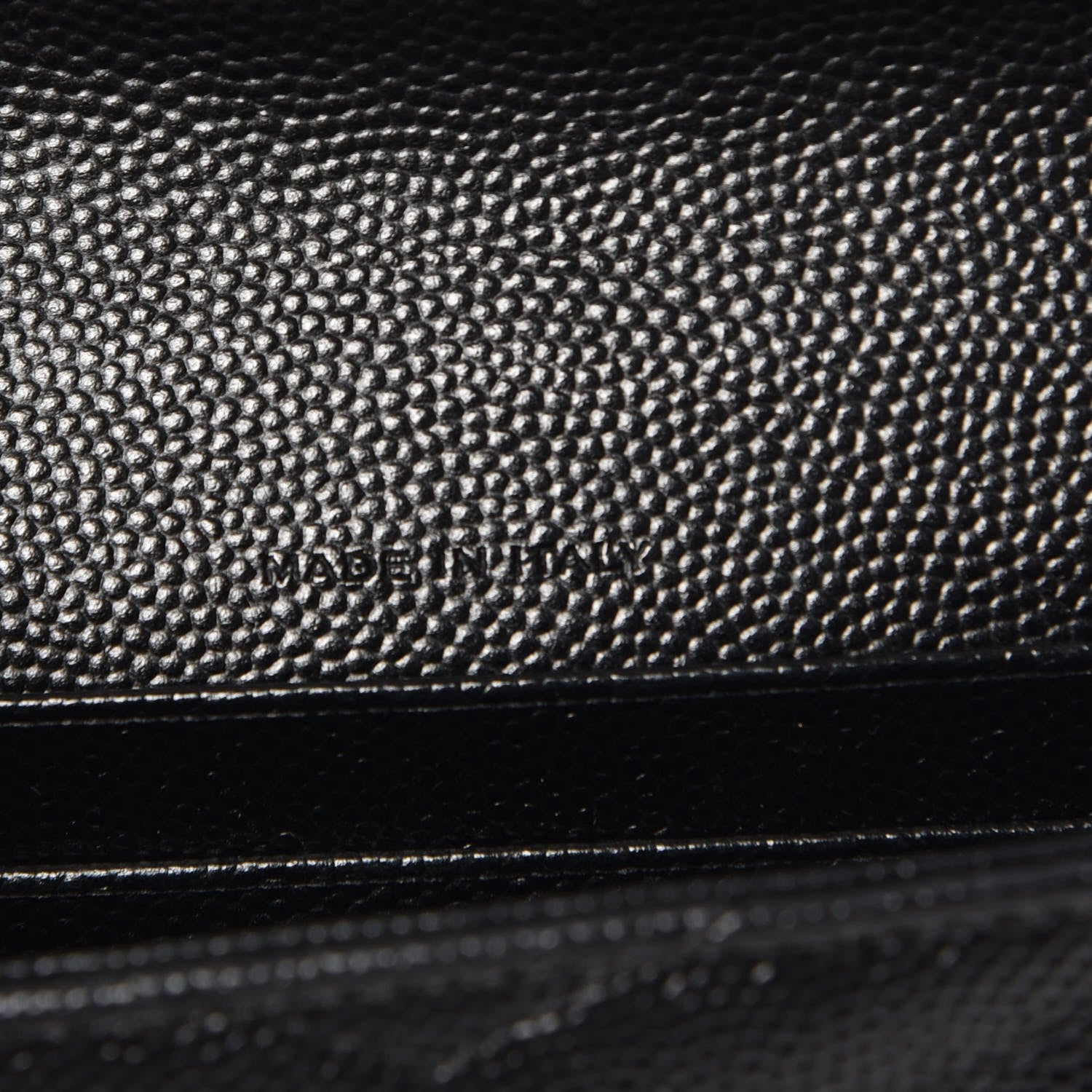 Saint Laurent Grain De Poudre Matelasse Chevron Small Monogram Envelope Wallet Black 9 of 9