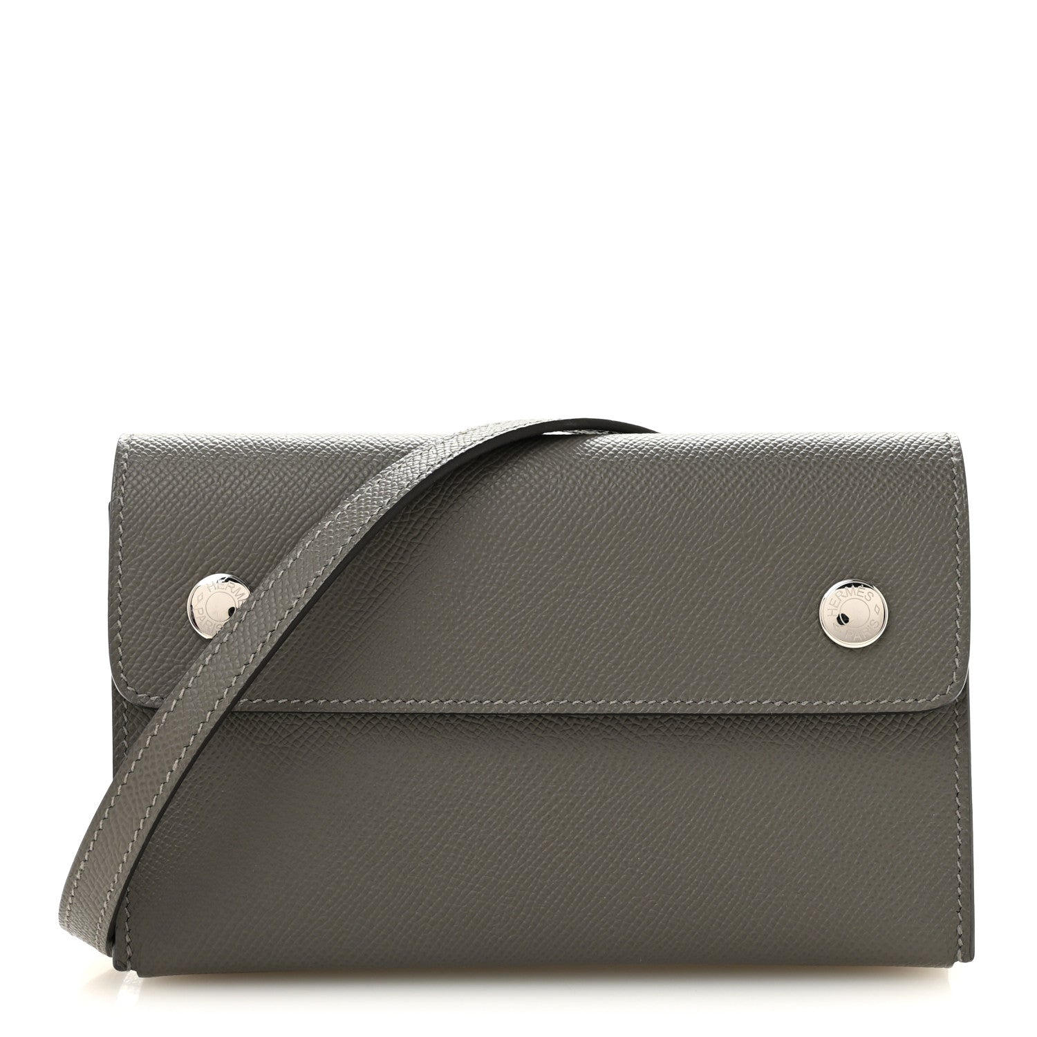 Hermes Epsom Hermesnap Wallet Gris Meyer 1 of 11