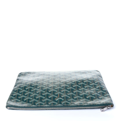 Goyard Goyardine Senat Pochette MM Green 10 of 13