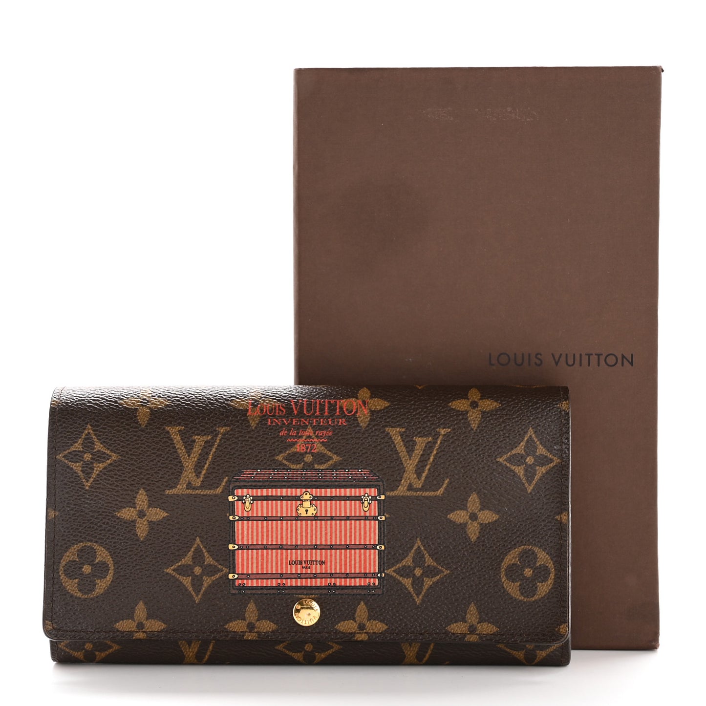 Monogram Trunks and Locks Sarah Wallet