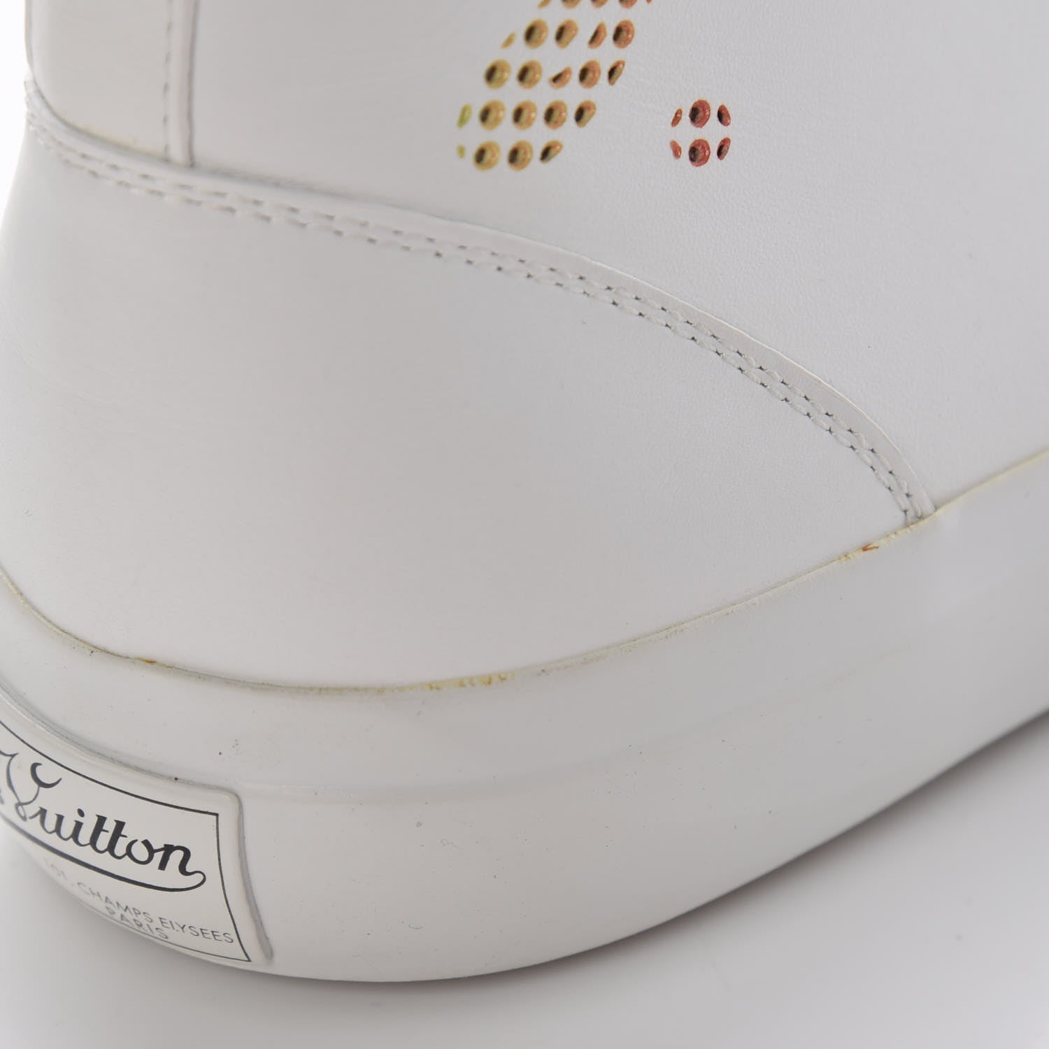 Louis Vuitton Calfskin Tattoo Sneaker Boots 7 White Multicolor 15 of 19