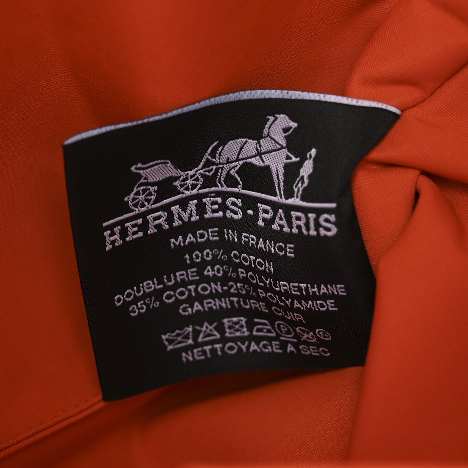 Hermes Cotton Canvas Mini Bolide Travel Cosmetic Pouch Feu 6 of 7