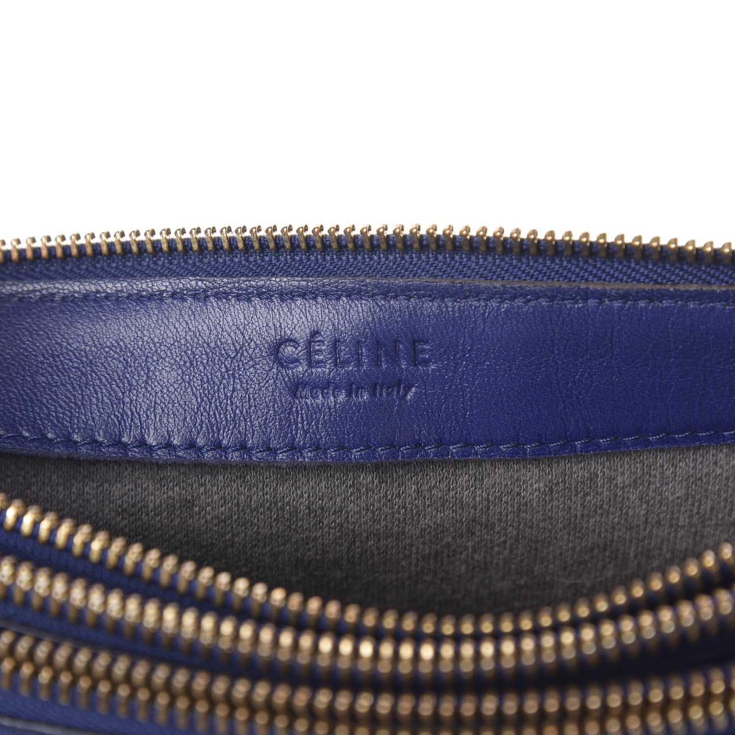 Lambskin Large Trio Crossbody Bag Indigo