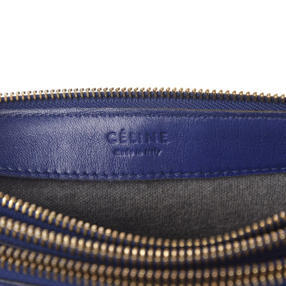 Celine Lambskin Large Trio Crossbody Bag Indigo 8 of 11