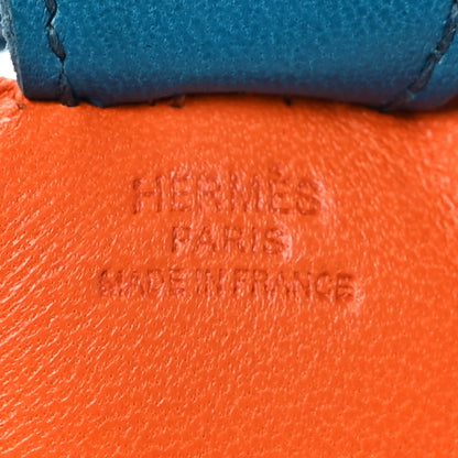 Hermes Milo Lambskin Grigri Rodeo Horse Bag Charm PM Feu Celeste Bleu Izmir 3 of 4