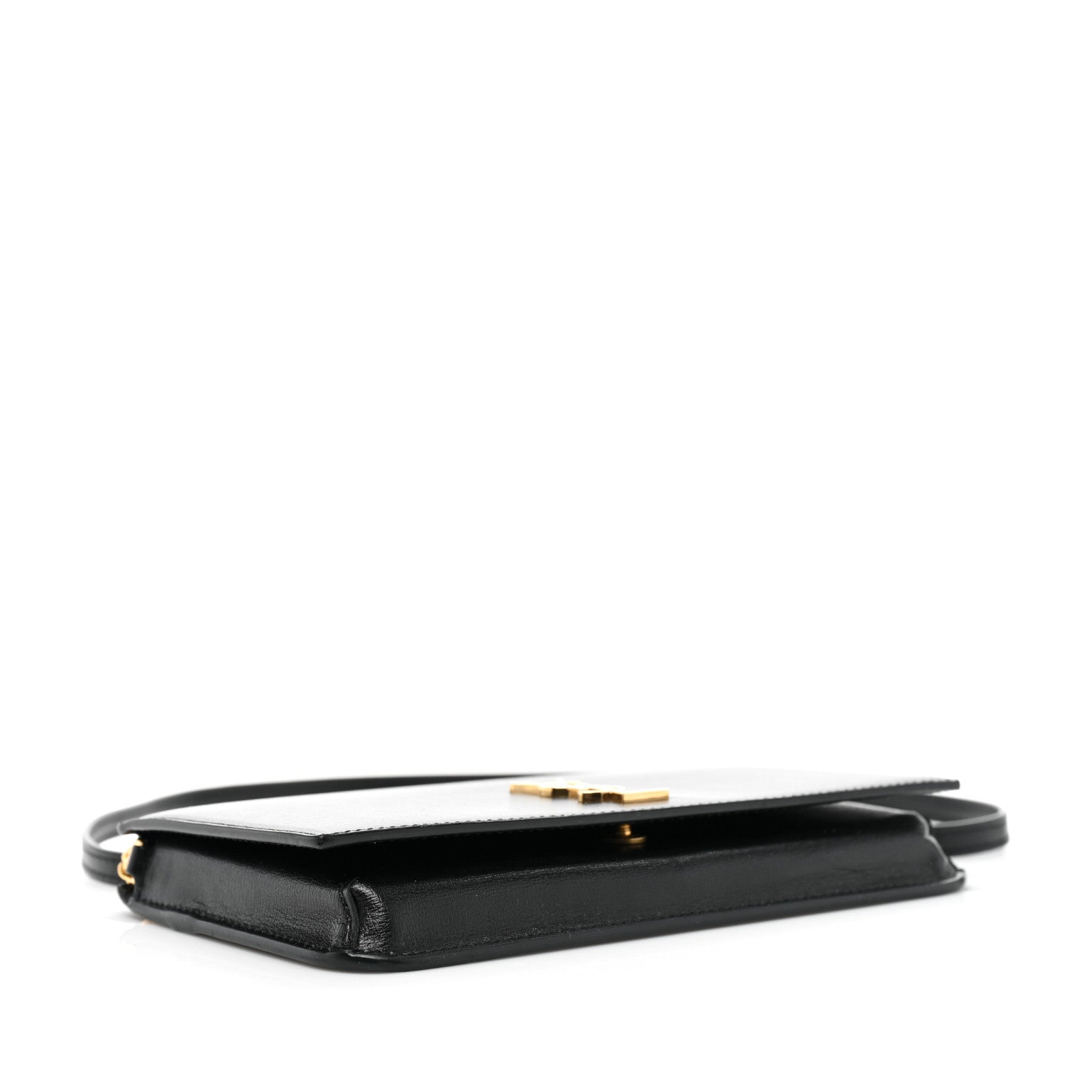 Saint Laurent Smooth Calfskin Monogram Phone Holder Crossbody Black 4 of 8