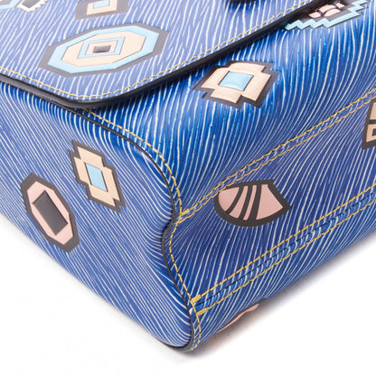 Louis Vuitton Epi Azteque Twist Shoulder Bag MM Denim Light 5 of 8