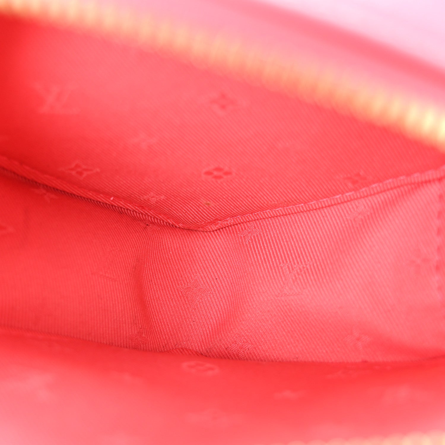 Louis Vuitton Calfskin Embroidered Monogram Pop My Heart Bag Pouch Dragon Fruit Pink 5 of 9
