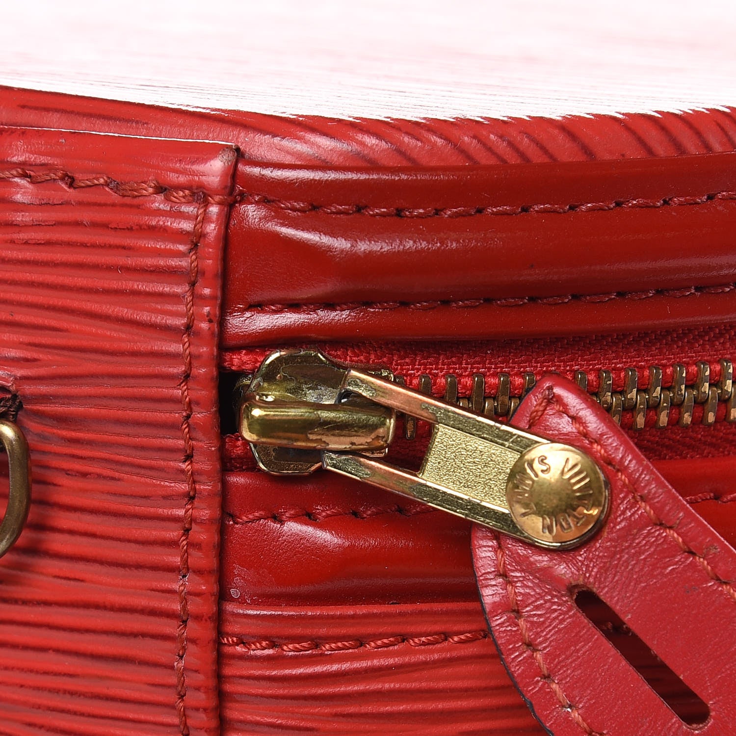 Louis Vuitton Epi Cannes Castillan Red 9 of 11