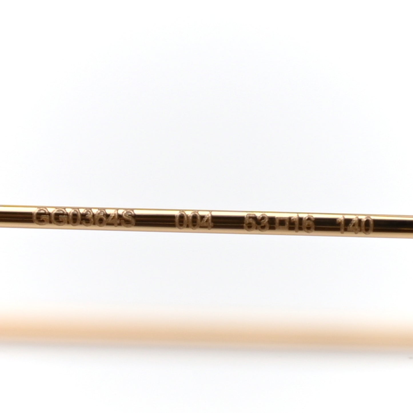 Metal Pearl Cat Eye Sunglasses GG0364S Gold