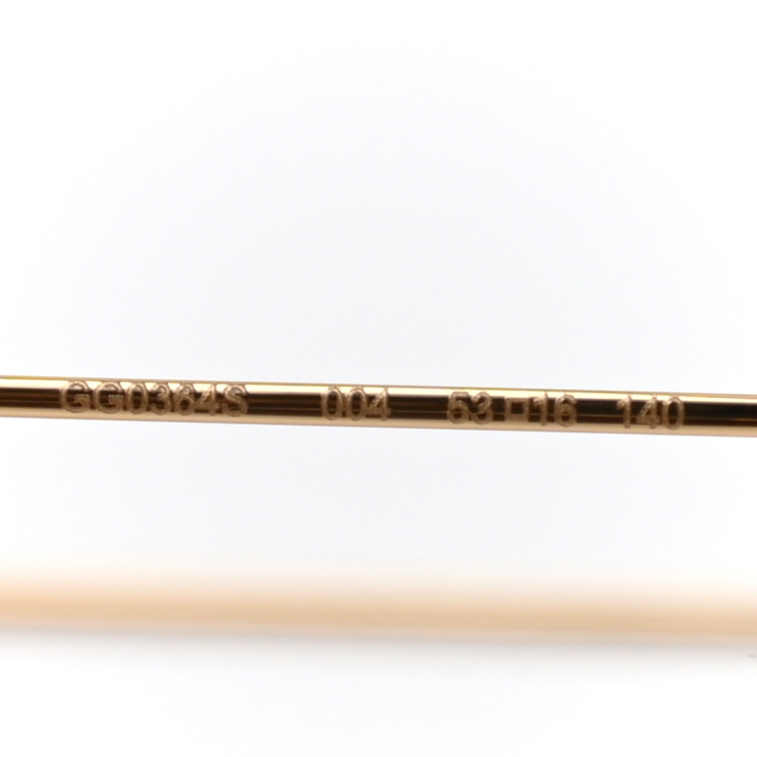 Gucci Metal Pearl Cat Eye Sunglasses GG0364S Gold 5 of 7
