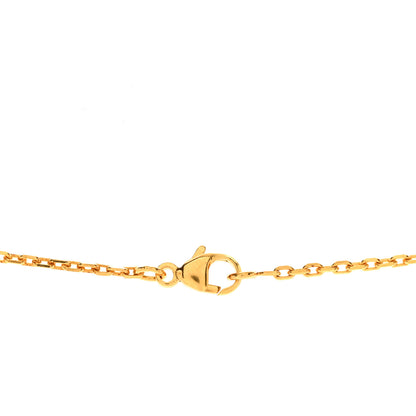 Hermes Lacquered Gold Pop H Pendant Necklace Marron Glace 4 of 5