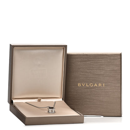 Bulgari 18K White Gold Diamond B.Zero1 Pendant Necklace 6 of 6