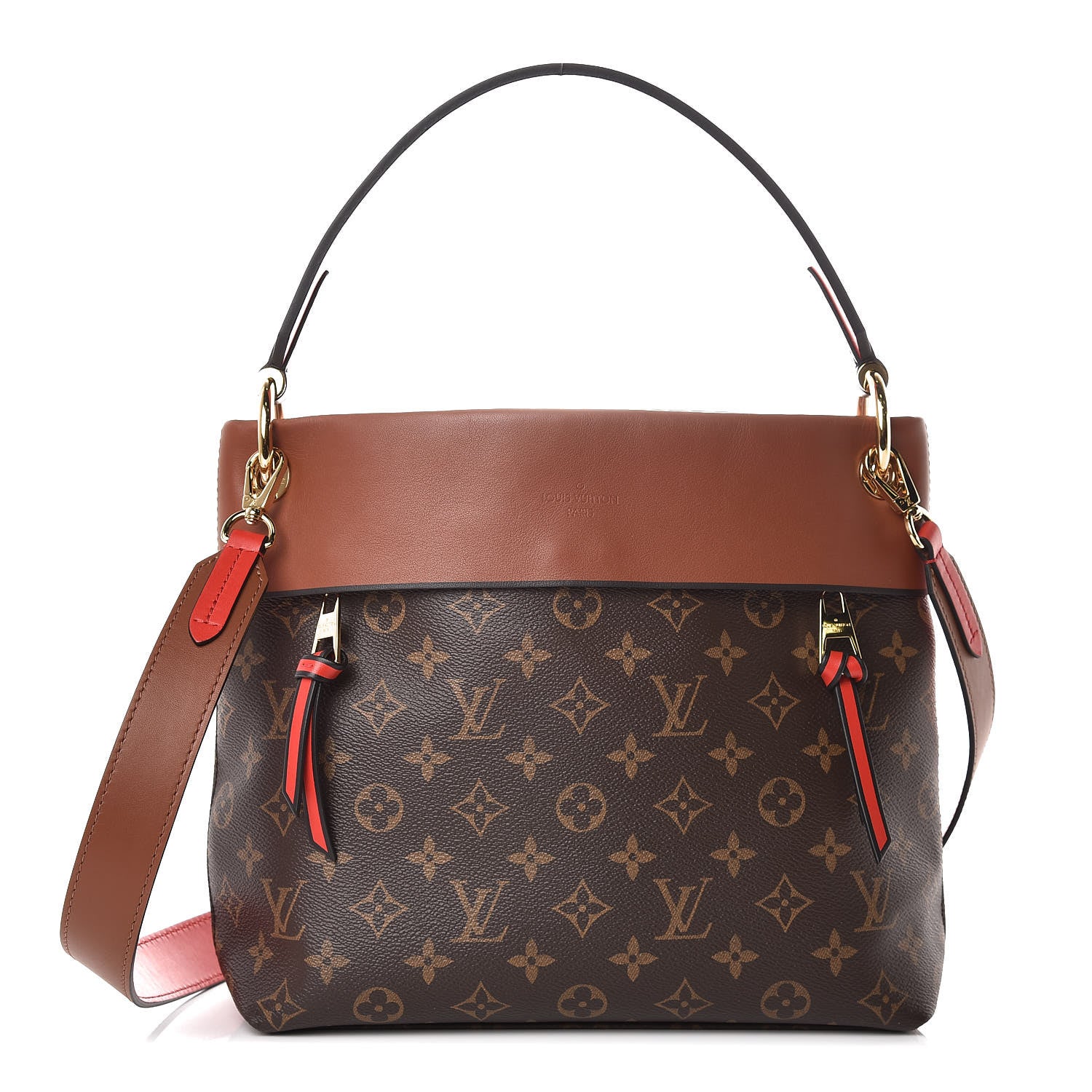 Louis Vuitton Monogram Tuileries Besace Caramel Rouge 1 of 9