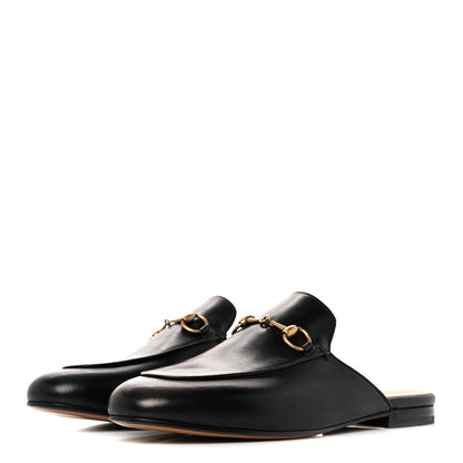 Gucci Calfskin Womens Princetown Slippers 38.5 Black 3 of 9