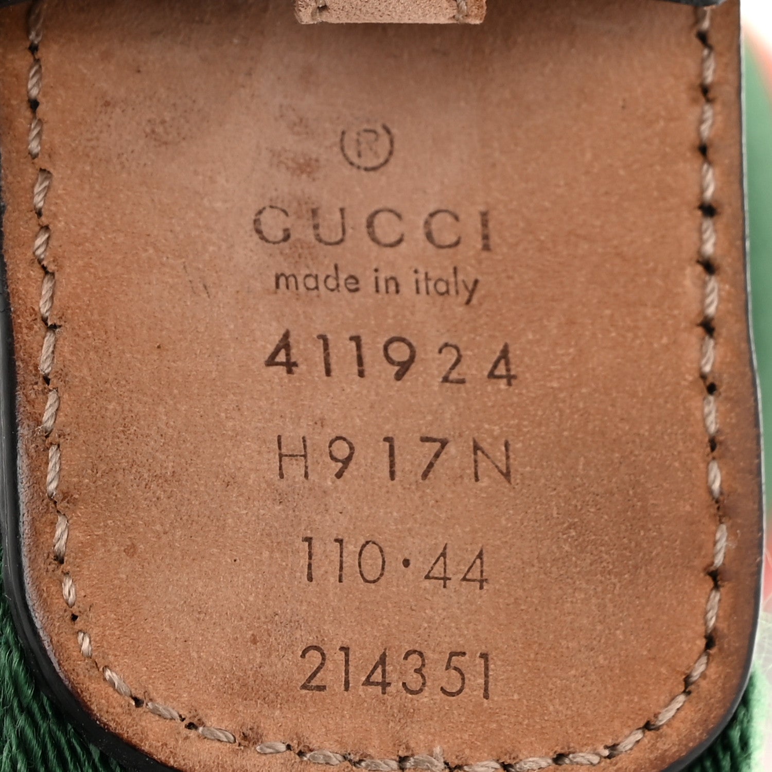 Gucci Canvas Web Interlocking G Belt 110 44 Black 4 of 5