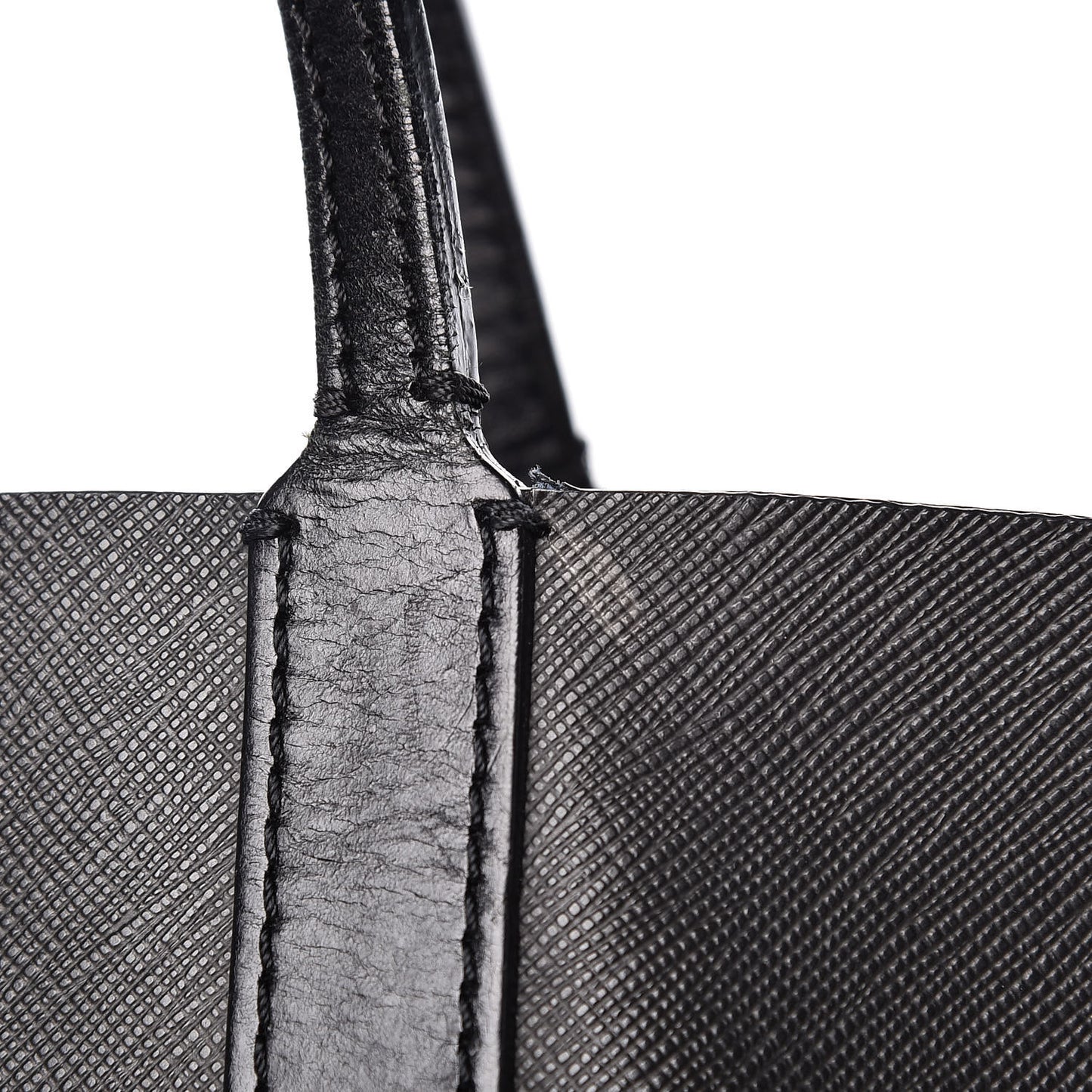 Textured Coated Canvas Rottweiler Pint Large Antigona Tote Black