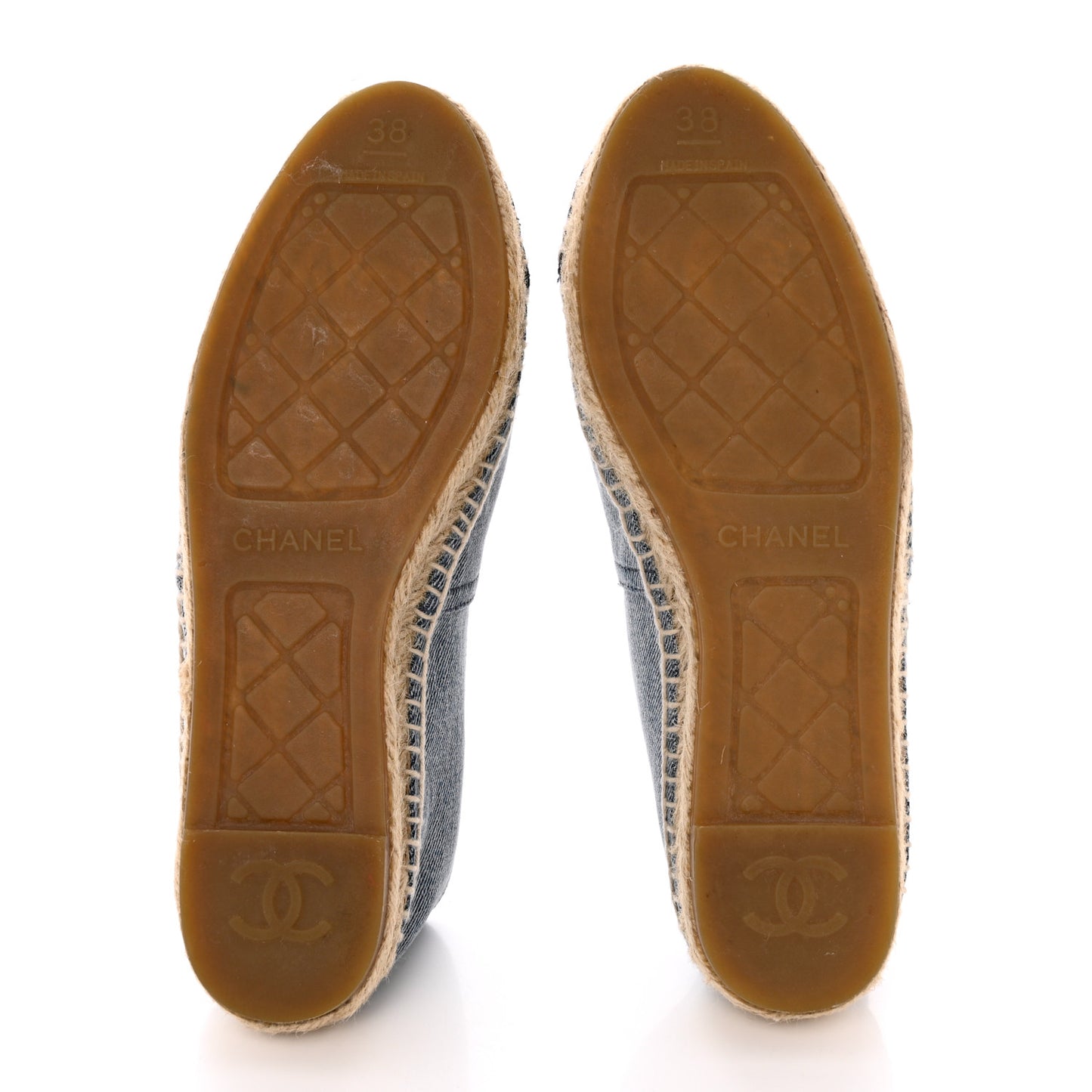 Denim CC Espadrilles 38 Blue Black