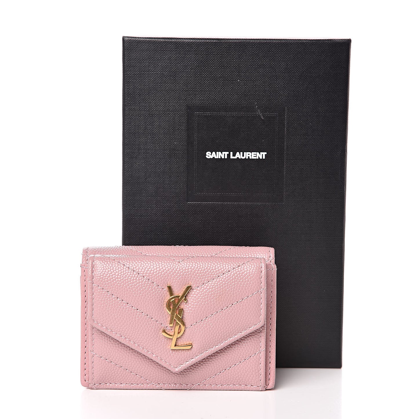 Grain De Poudre Matelasse Chevron Monogram Tiny Wallet Tender Pink