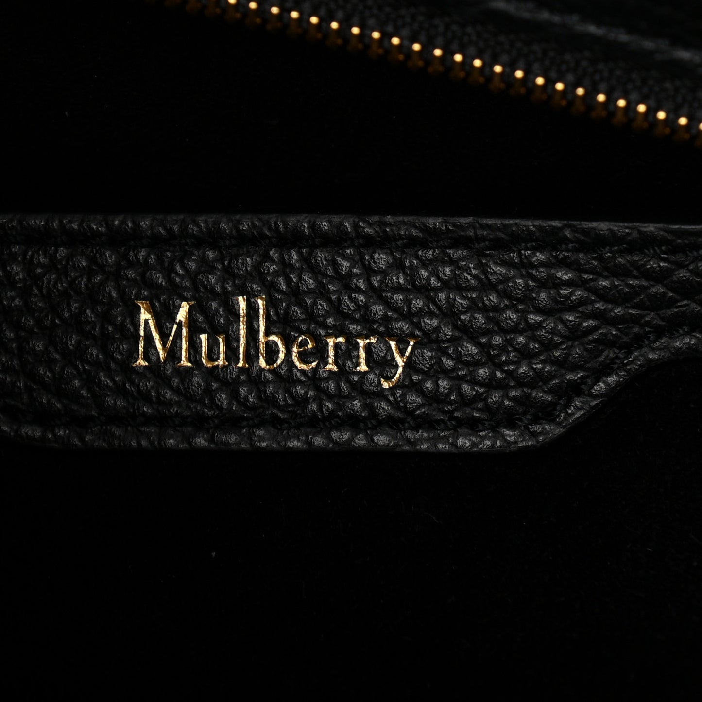 Small Classic Grain Mini Zipped Bayswater Black