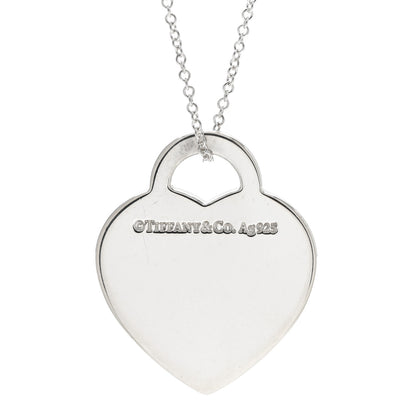Tiffany Sterling Silver Small Return to Tiffany Heart Pendant Necklace 6 of 7